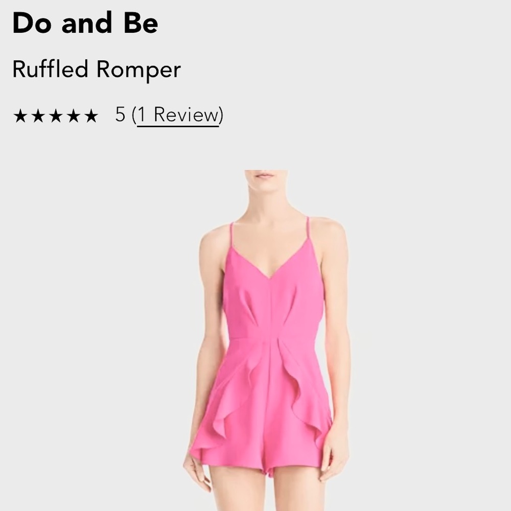 Do+Be, Pink ruffle romper, size S